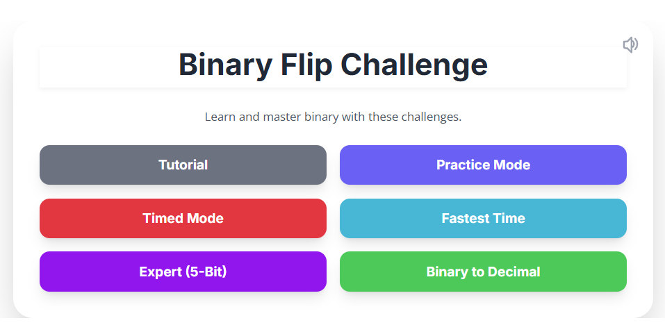Binary flip game