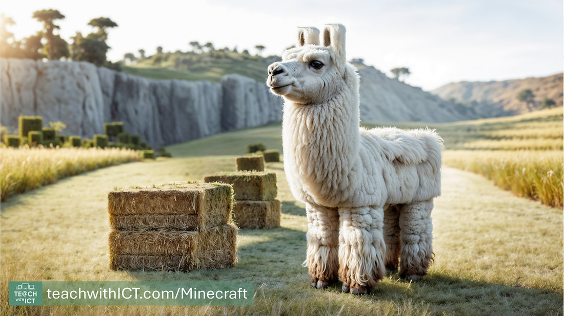 Image of a what Minecraft llama would look like in real life.