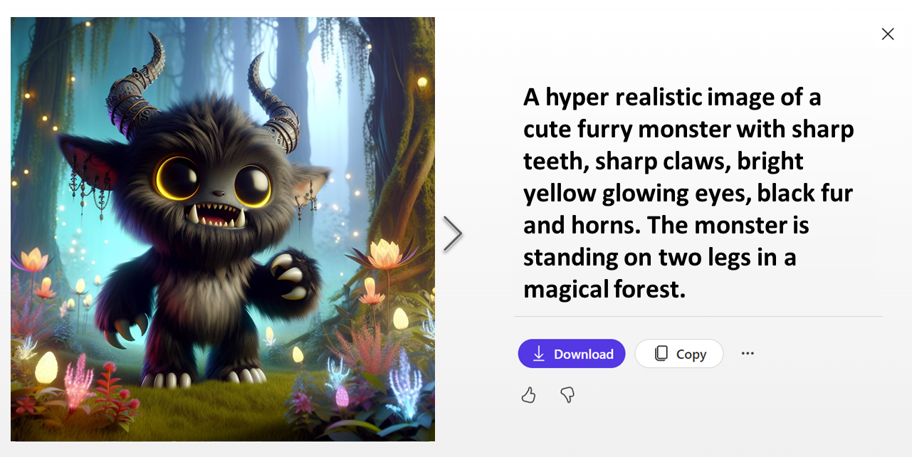 AI monster (Created using Microsoft Copilot)