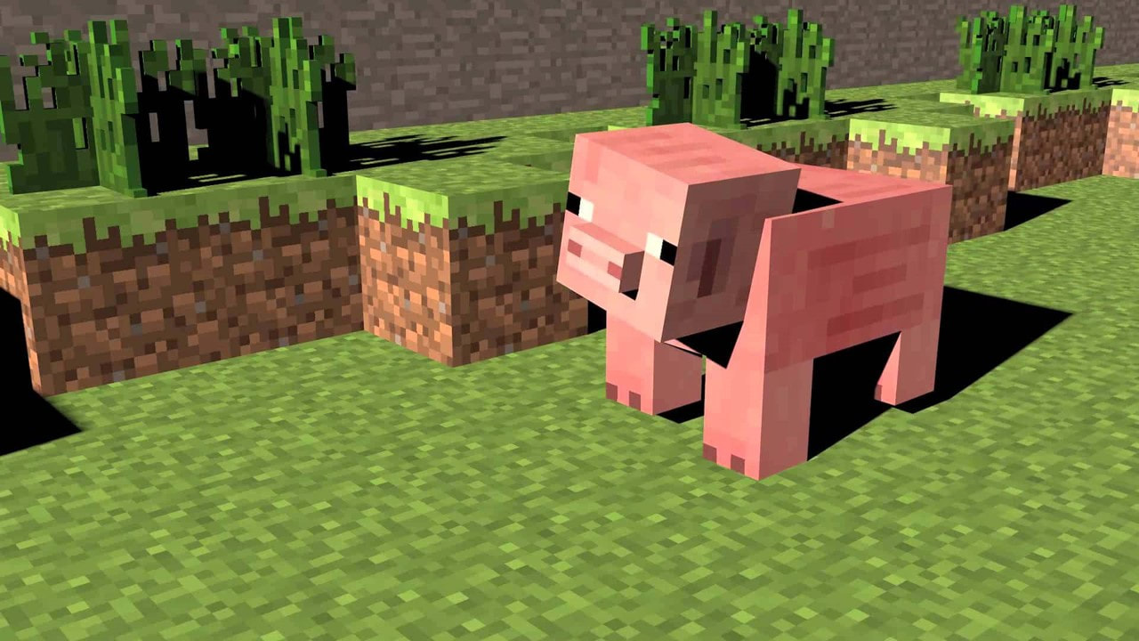 Image of a Minecraft pig