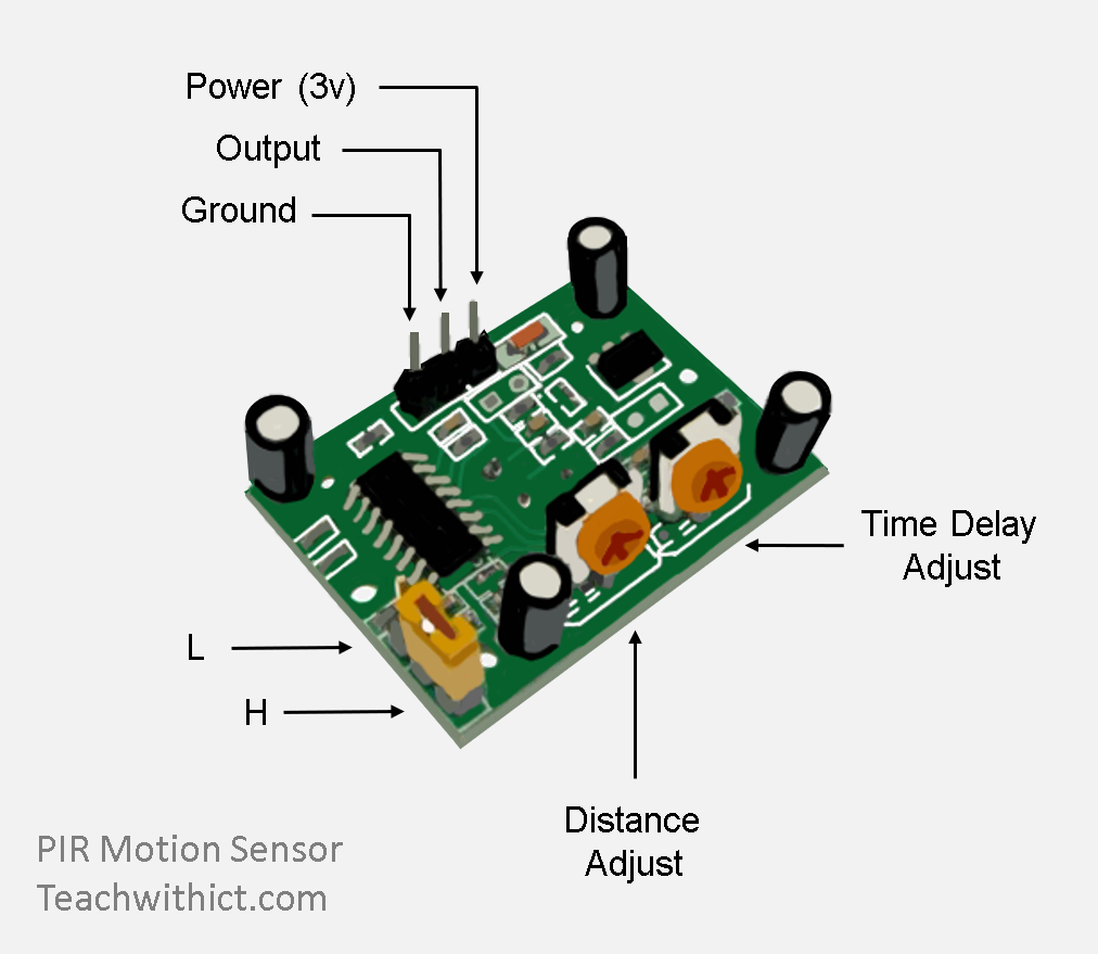 PIR connection diagram