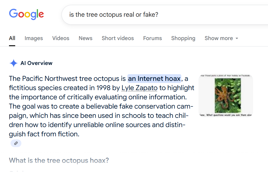 tree octopus